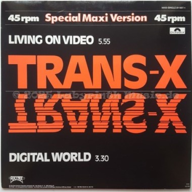 Trans-X - Living On Video • Digital World • 12" Vinyl Maxi • NM - Labyrinth Music