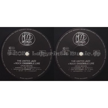 The United Jazz + Rock Ensemble - United Live Opus Sechs • 12" Vinyl LP • MINT - Labyrinth Music