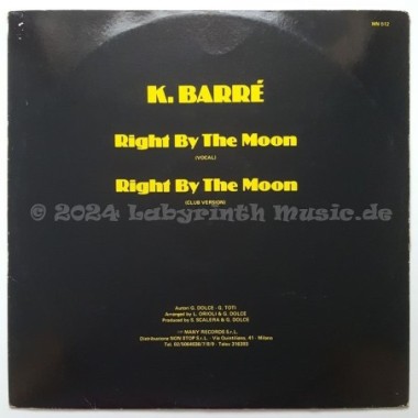 K. Barre - Right By The Moon • 12" Vinyl Maxi - Labyrinth Music