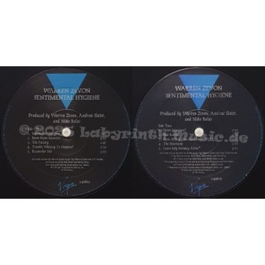 Warren Zevon - Sentimental Hygiene • 12" Vinyl LP • NM - Labyrinth Music