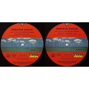 Deborah Sasson - (Ay, Ay, Ay) Una Noche D'amor • 12" Vinyl Maxi • MINT - Labyrinth Music