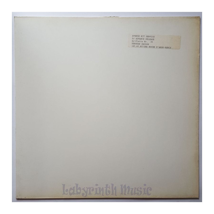 Deborah Sasson - (ay, Ay, Ay) Una Noche D'amor • Remix • 12" Vinyl Maxi • EX - Labyrinth Music