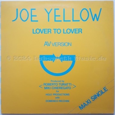 Joe Yellow - Lover To Lover • 12" Vinyl Maxi • NM - Labyrinth Music