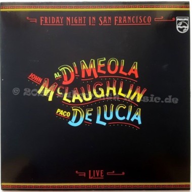 John Mclaughlin • Al Di Meola • Paco De Lucia - Friday Night In San Francisco • 12" Vinyl LP • MINT - Labyrinth Music