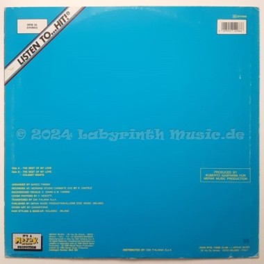 John Ryel - The Best Of My Love • 12" Vinyl Maxi • EX - Labyrinth Music