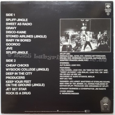 Spliff - The Spliff Radio Show • 12" Vinyl LP • EX - Labyrinth Music