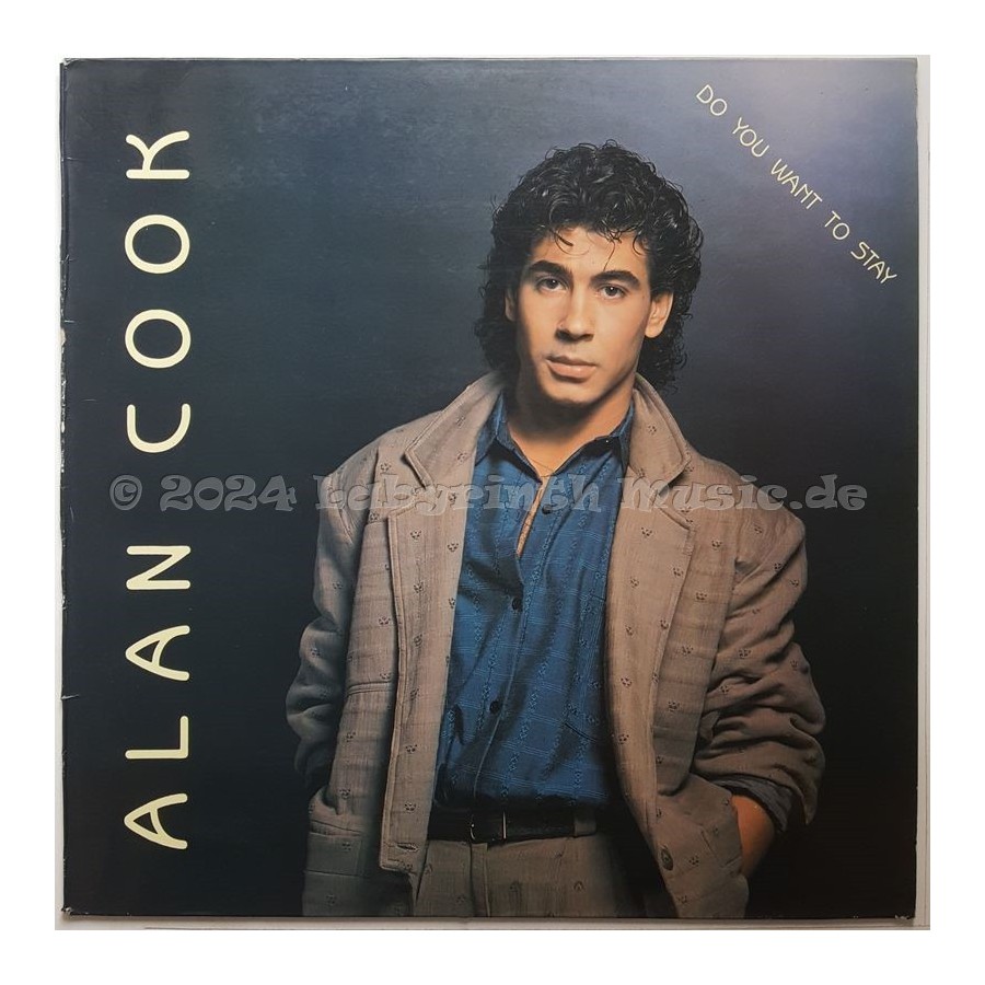 Alan Cook - Do You Want To Stay • 12" Vinyl Maxi • EX - Labyrinth Music