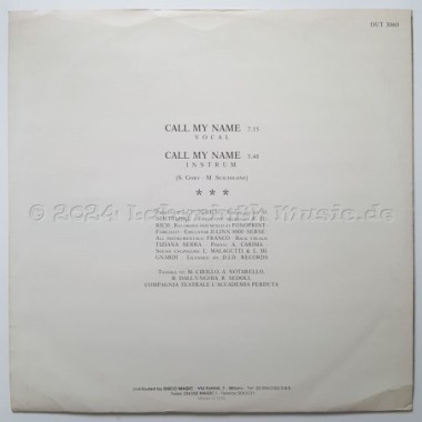 Lisa G. - Call My Name • 12" Vinyl Maxi • EX - Labyrinth Music