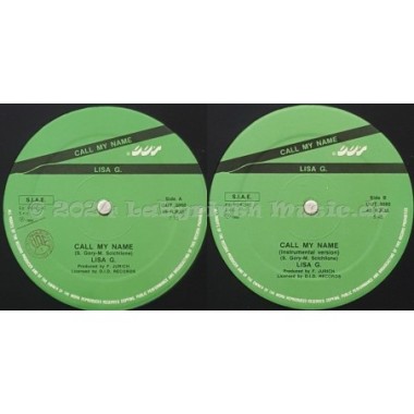 Lisa G. - Call My Name • 12" Vinyl Maxi • EX - Labyrinth Music