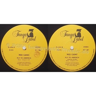 Red Gang - Fly To America • 12" Vinyl Maxi • EX - Labyrinth Music