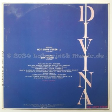 Divina - Hot Stuff Fever • 12" Vinyl Maxi - Labyrinth Music
