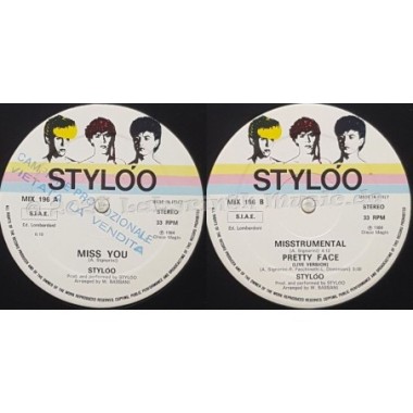 Stylóo - Miss You • 12" Vinyl Maxi • EX - Labyrinth Music