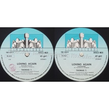 Thomas T. - Loving Again • 12" Vinyl Maxi • NM - Labyrinth Music