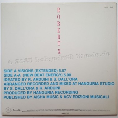Robert X - Visions • 12" Vinyl Maxi • NM - Labyrinth Music