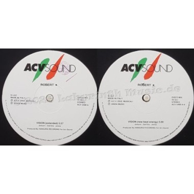 Robert X - Visions • 12" Vinyl Maxi • NM - Labyrinth Music