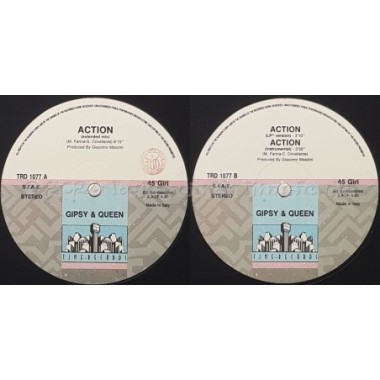Gipsy & Queen - Action • 12" Vinyl Maxi • MINT - Labyrinth Music