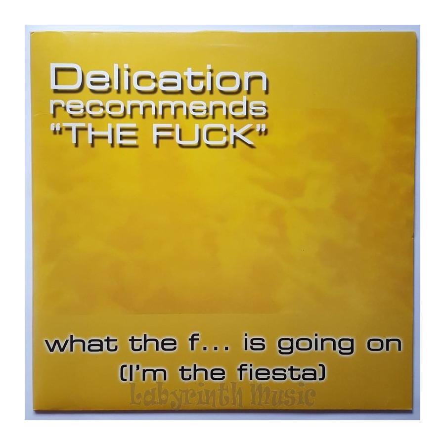 Delication Recommends The Fuck - What The F... Is Going On (I'm The Fiesta) • 12" Vinyl Maxi • NM - Labyrinth Music