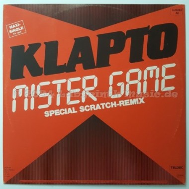 Klapto - Mister Game • Special Scratch-Remix • 12" Vinyl Maxi - Labyrinth Music