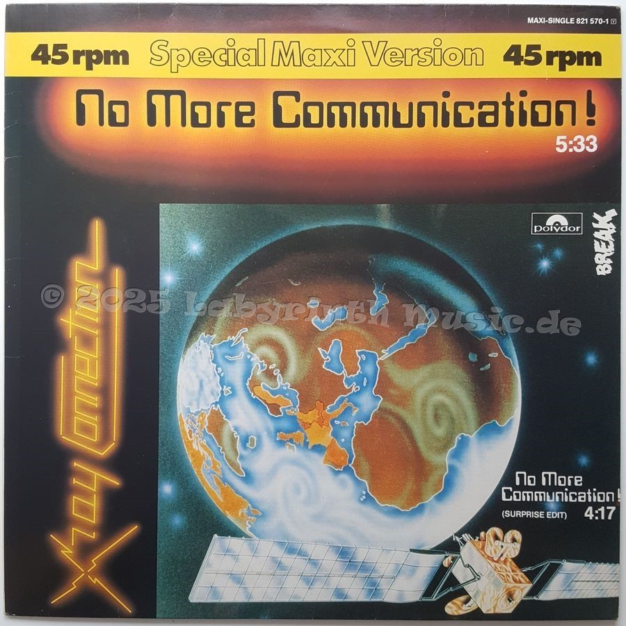 X Ray Connection - No More Communication • 12" Vinyl Maxi • EX - Labyrinth Music