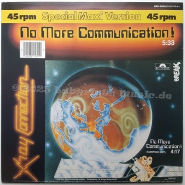X Ray Connection - No More Communication • 12" Vinyl Maxi • EX - Labyrinth Music
