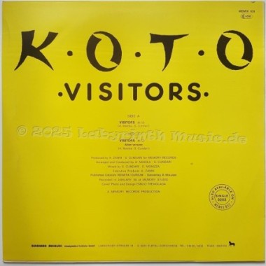 Koto - Visitors • 12" Vinyl Maxi • NM - Labyrinth Music