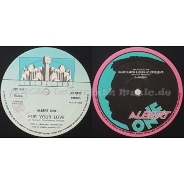 Albert One - For Your Love • 12" Vinyl Maxi - Labyrinth Music