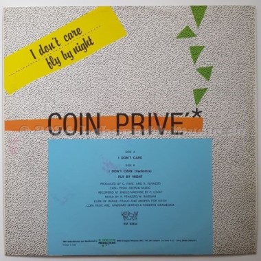 Coin Prive - I Don't Care • 12" Vinyl Maxi • EX - Labyrinth Music