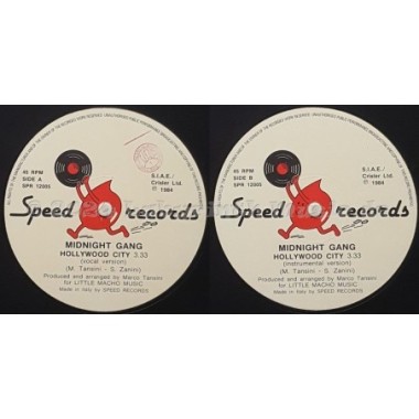 Midnight Gang - Holliwood City • 12" Vinyl Maxi - Labyrinth Music