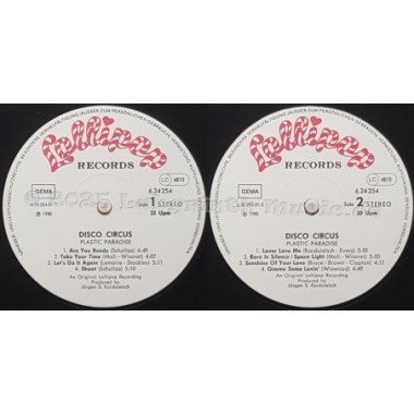 Disco Circus - Plastic Paradise • 12" Vinyl LP - Labyrinth Music