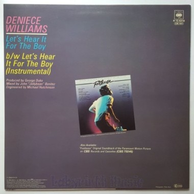 Deniece Williams - Let's Hear It For The Boy • 12" Vinyl Maxi • NM - Labyrinth Music