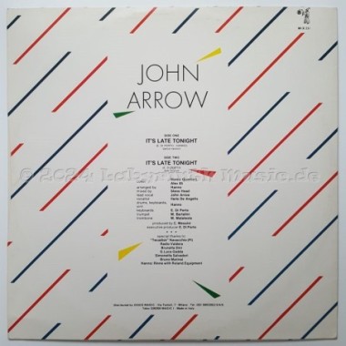John Arrow - It's Late Tonight • 12" Vinyl Maxi • NM - Labyrinth Music