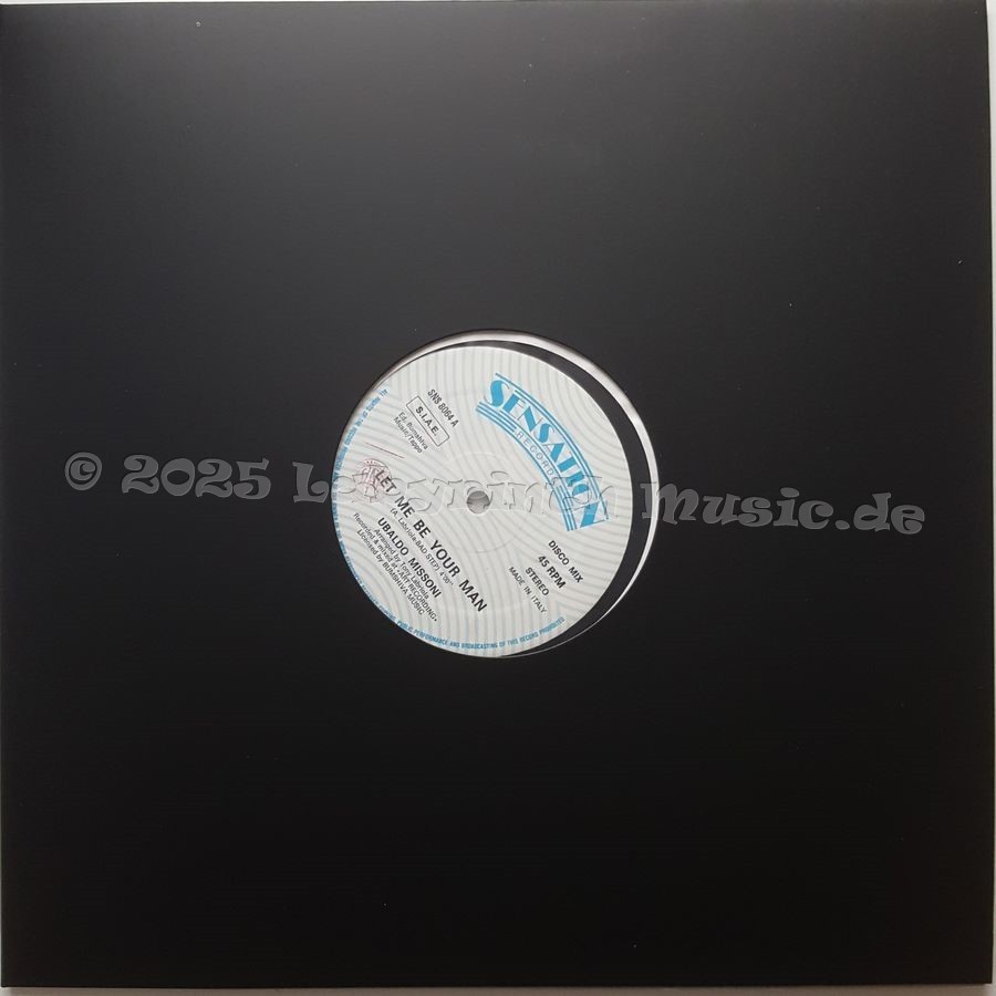 Ubaldo Missoni - Let Me Be Your Man • 12" Vinyl Maxi - Labyrinth Music
