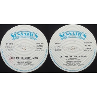 Ubaldo Missoni - Let Me Be Your Man • 12" Vinyl Maxi - Labyrinth Music