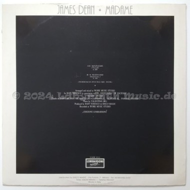 James Dean - Madame • 12" Vinyl Maxi • EX - Labyrinth Music