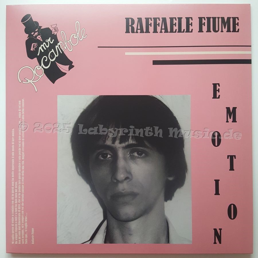 Raffaele Fiume - Emotion • 12" Vinyl LP • NM - Labyrinth Music