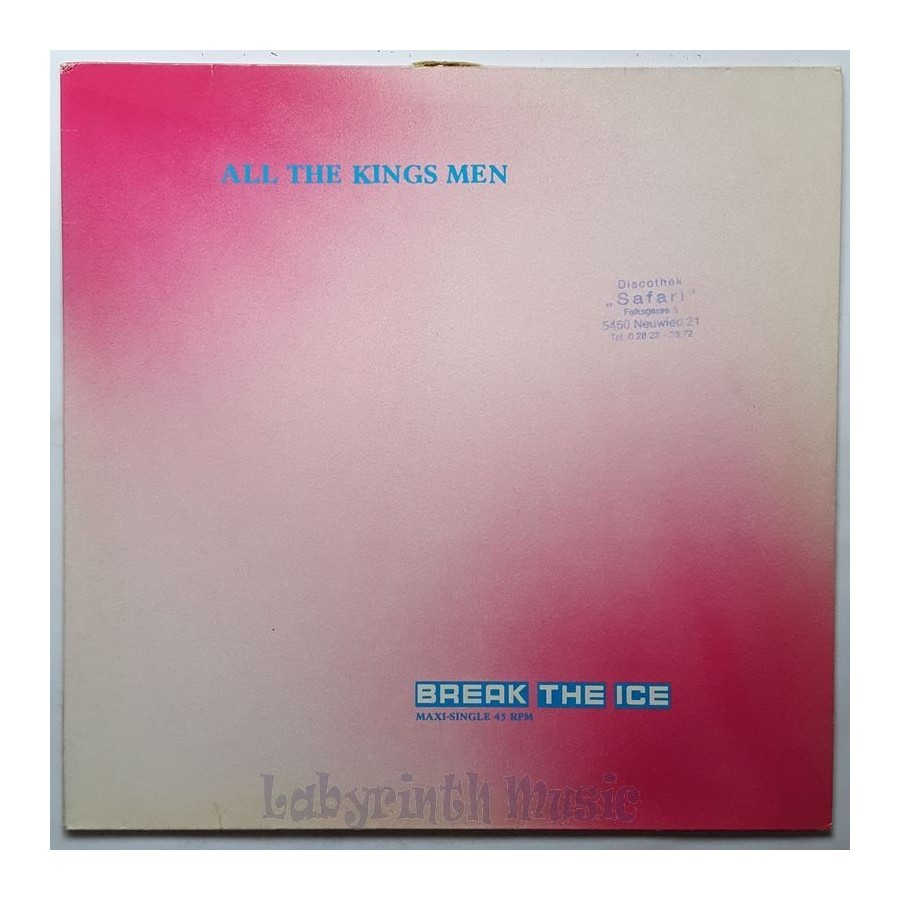 All The King's Men - Break The Ice • 12" Vinyl Maxi • EX - Labyrinth Music