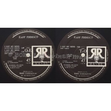Raff Todesco - I Got My Mind • 12" Vinyl Maxi - Labyrinth Music