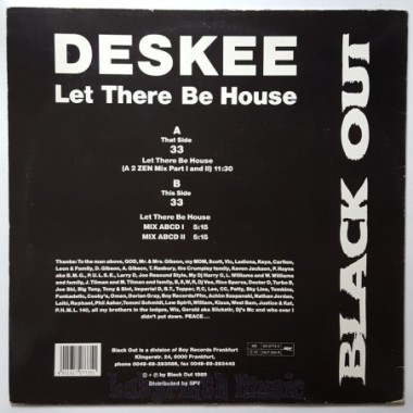 Deskee - Let There Be House: The 90's Edition • 12" Vinyl Maxi - Labyrinth Music