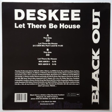 Deskee - Let There Be House: The 90's Edition • 12" Vinyl Maxi • NM - Labyrinth Music