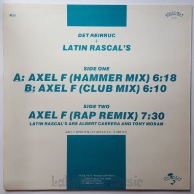 Det Reirruc & The Latin Rascals - Axel F • 12" Vinyl Maxi • EX - Labyrinth Music