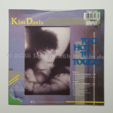 Kim Davis - Too Hot To Touch • 7" Vinyl • MINT - Labyrinth Music