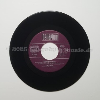 Kim Davis - Too Hot To Touch • 7" Vinyl • MINT - Labyrinth Music