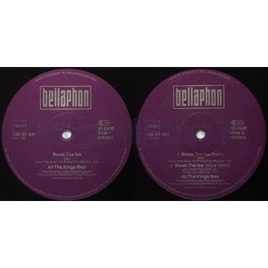All The King's Men - Break The Ice • 12" Vinyl Maxi • EX - Labyrinth Music