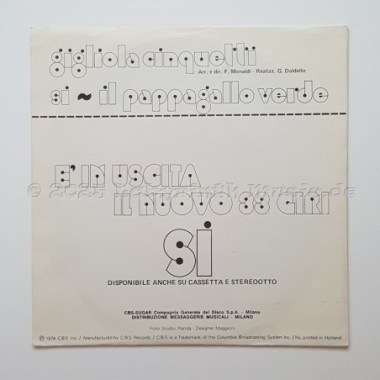 Gigliola Cinquetti - Si • 7" Vinyl • EX - Labyrinth Music