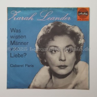 Zarah Leander - Was Wissen Männer Von Liebe • 7" Vinyl - Labyrinth Music
