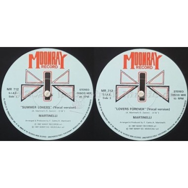 Martinelli - Summer Lovers • 12" Vinyl Maxi • NM - Labyrinth Music