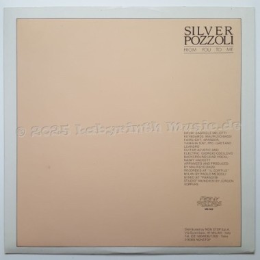 Silver Pozzoli - From You To Me • 12" Vinyl Maxi • NM - Labyrinth Music