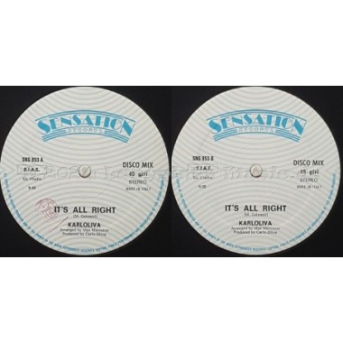 Karl Olivas - It's All Right • 12" Vinyl Maxi • EX - Labyrinth Music