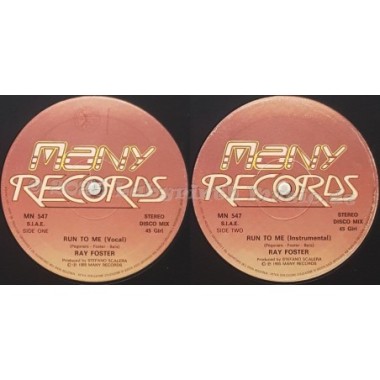 Ray Foster - Run To Me • 12" Vinyl Maxi - Labyrinth Music