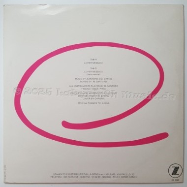 Santoro - Lover Message • 12" Vinyl Maxi - Labyrinth Music